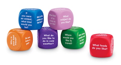 Foto 5 | Foto 5 | Conversación Sobre Recursos De Aprendizaje De Foam Cubes, 6 Piezas, Más De 6 Años - Venta Internacional.