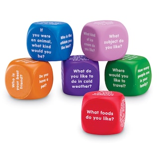 Foto 6 | Foto 6 | Conversación Sobre Recursos De Aprendizaje De Foam Cubes, 6 Piezas, Más De 6 Años - Venta Internacional.