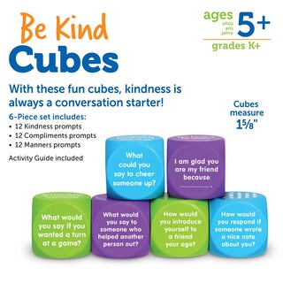 Foto 6 | Foto 6 | Cubos Be Kind De Toy Learning Resources, 6 Piezas Para Mayores De 5 Años - Venta Internacional.