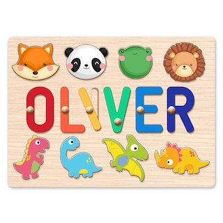 Foto 1 | Foto 1 | Puzzle De Nombres Personalizado Hhper Para Niños, Regalo De Primer Cumpleaños - Venta Internacional.