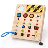 Montessori Busy Board Wakeinsa Para Niños De 1 A 3 Años Con Luces - Venta Internacional.