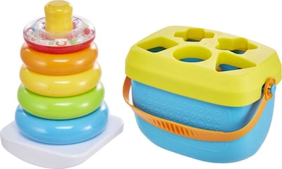 Foto 1 | Foto 1 | Set De Regalo Fisher-price Con Los Primeros Bloques Del Bebé Y Rock-a-stack - Venta Internacional.