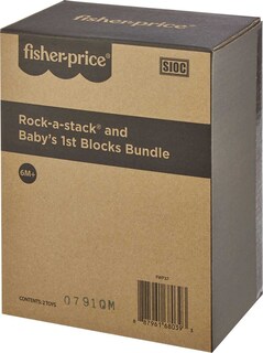 Foto 2 | Foto 2 | Set De Regalo Fisher-price Con Los Primeros Bloques Del Bebé Y Rock-a-stack - Venta Internacional.