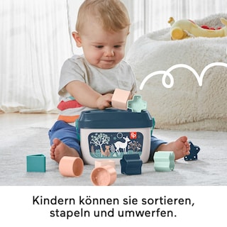 Foto 3 | Foto 3 | Juguete Apilable Fisher-price Baby First Blocks, 10 Formas - Venta Internacional.