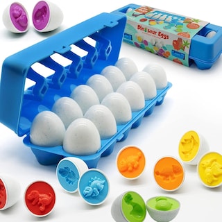 Foto 1 | Foto 1 | Juguete Educativo Moontoy Con Huevos De Dinosaurio A Juego, 12 Unidades - Venta Internacional.