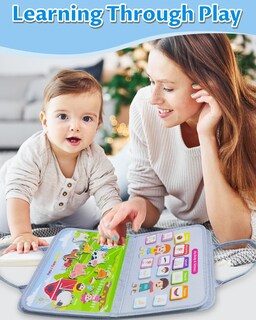 Foto 5 | Foto 5 | Juguete Montessori Exorany De Busy Board Para 1 A 4 Años Con 8 Páginas - Venta Internacional.