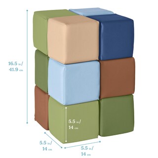 Foto 2 | Foto 2 | Building Blocks Ecr4kids Softzone Patchwork Para Niños Pequeños, 12 Piezas - Venta Internacional.