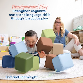 Foto 4 | Foto 4 | Building Blocks Ecr4kids Softzone Patchwork Para Niños Pequeños, 12 Piezas - Venta Internacional.