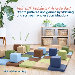 Foto 5 | Foto 5 | Building Blocks Ecr4kids Softzone Patchwork Para Niños Pequeños, 12 Piezas - Venta Internacional.