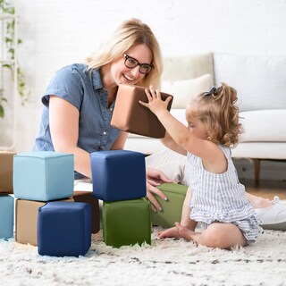 Foto 7 | Foto 7 | Building Blocks Ecr4kids Softzone Patchwork Para Niños Pequeños, 12 Piezas - Venta Internacional.