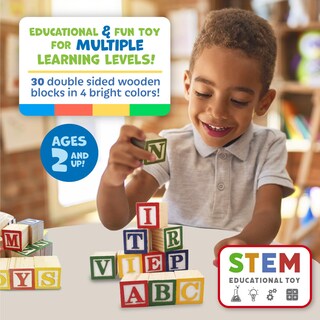 Foto 2 | Foto 2 | Bloques Apilables de Madera con Forma de Alfabeto Skoolzy - Venta Internacional