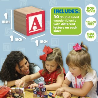 Foto 5 | Foto 5 | Bloques Apilables de Madera con Forma de Alfabeto Skoolzy - Venta Internacional