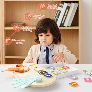 Foto 3 | Foto 3 | Juguete Learning Number Top Bright Para Niños De 3 Años O Más Con 12 Bloques - Venta Internacional.