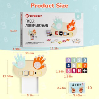 Foto 7 | Foto 7 | Juguete Learning Number Top Bright Para Niños De 3 Años O Más Con 12 Bloques - Venta Internacional.