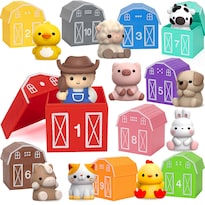 Juguete Didáctico Aigybobo Farm Animals Barn 20 Piezas - Venta Internacional