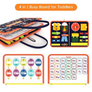 Foto 2 | Foto 2 | Juguetes Sensoriales Busy Board Freebear Busy Board Para Niños Pequeños De 1 A 4 Años - Venta Internacional.