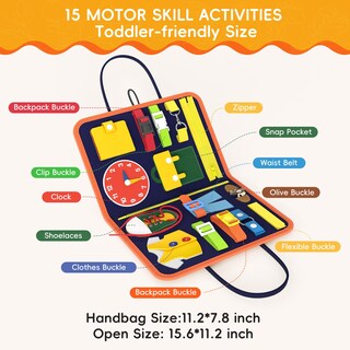 Foto 3 | Foto 3 | Juguetes Sensoriales Busy Board Freebear Busy Board Para Niños Pequeños De 1 A 4 Años - Venta Internacional.