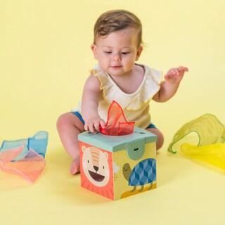 Foto 2 | Foto 2 | Caja De Pañuelos Sensoriales Taf Toys Object Permanence Para Bebé - Venta Internacional.