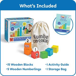 Foto 2 | Foto 2 | Bloques De Construcción De Madera Hand2mind Numberblocks 1-5 Niños Pequeños - Venta Internacional.
