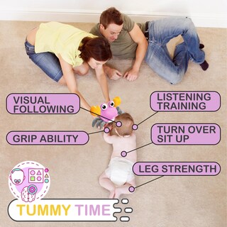 Foto 4 | Foto 4 | Venta Internacional - Juguete Para Bebés Walking Crab, Avanzado Juguete Infrarrojo Que Se Arrastra Boca Abajo Con Música,