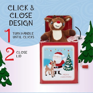 Foto 6 | Foto 6 | Rudolph, El Reno De La Nariz Roja Jack-in-the-box - Venta Internacional.