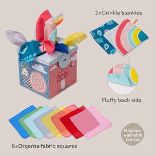 Foto 4 | Foto 4 | Caja De Pañuelos Sensoriales Taf Toys Sensory Crinkle Para Niños Pequeños - Venta Internacional.