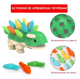 Foto 2 | Foto 2 | Juguetes Dinosaurios Didácticos Montessori Verde Regalo para Niños