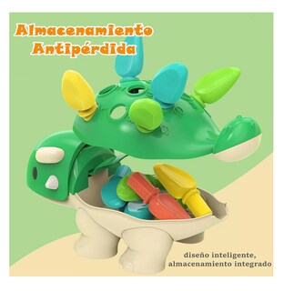 Foto 4 | Foto 4 | Juguetes Dinosaurios Didácticos Montessori Verde Regalo para Niños
