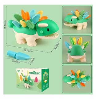 Foto 5 | Foto 5 | Juguetes Dinosaurios Didácticos Montessori Verde Regalo para Niños