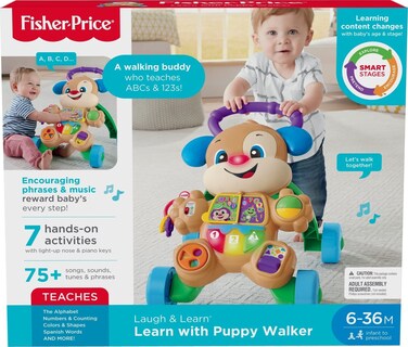 Foto 6 | Foto 6 | Juguete Fisher-Price Laugh & Learn Smart Stages con Puppy Walker para Bebés - Venta Internacional