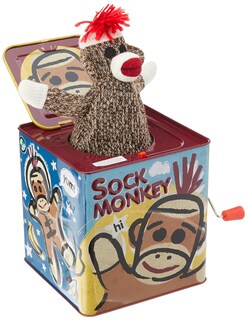 Foto 1 | Foto 1 | Jack In The Box Toy Schylling Sock Monkey Musical De Más De 18 Millones - Venta Internacional.