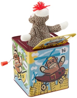 Foto 2 | Foto 2 | Jack In The Box Toy Schylling Sock Monkey Musical De Más De 18 Millones - Venta Internacional.