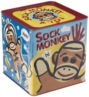 Foto 3 | Foto 3 | Jack In The Box Toy Schylling Sock Monkey Musical De Más De 18 Millones - Venta Internacional.