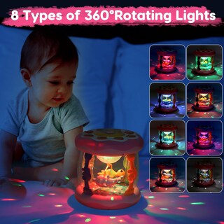 Foto 5 | Foto 5 | Proyector Musical Light Up Ocean De Juguete Tsomtto Para Bebés De 1 A 3 Años - Venta Internacional.