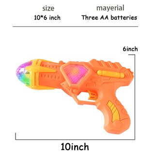 Foto 2 | Foto 2 | Pistola De Juguete Musical Iluminada Con Efectos Coloridos Para Niños (naranja) - Venta Internacional.