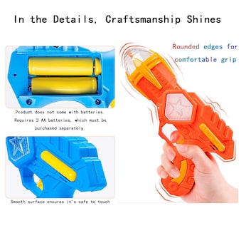 Foto 3 | Foto 3 | Pistola De Juguete Musical Iluminada Con Efectos Coloridos Para Niños (naranja) - Venta Internacional.