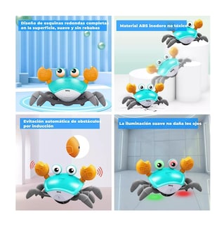 Foto 2 | Foto 2 | Juguetes Para Bebé De Cangrejo Con Música Función De Sensor, Belug Azul