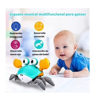 Foto 4 | Foto 4 | Juguetes Para Bebé De Cangrejo Con Música Función De Sensor, Belug Azul