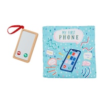 Book Mud Pie Kids My First Phone Con Teléfono De Juego De Madera - Venta Internacional.