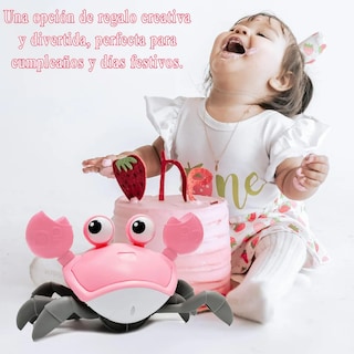 Foto 4 | Foto 4 | Xtellar Juguetes Educativos E Interactivos Cangrejo Rosa Sensorial Para Bebés