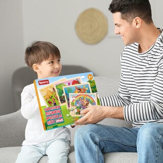 Foto 7 | Foto 7 | Venta Internacional - Puzles De Madera Synarry Para Niños De 3 A 5 Años, 4 Paquetes De 24 Unidades