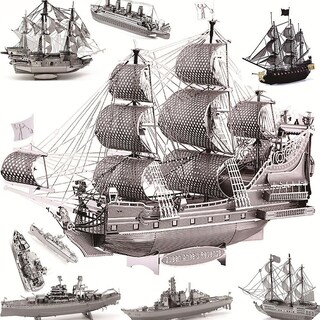 Foto 3 | Foto 3 | Venta Internacional - Kit De Maquetas De Rompecabezas De Metal 3d Para Adultos Y Niños, Montaje Por Ti Mismo
