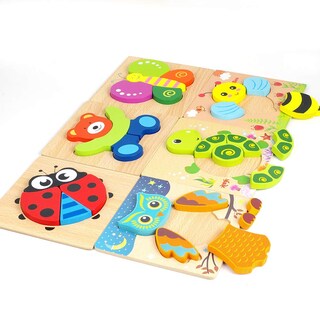 Foto 2 | Foto 2 | Venta Internacional - Puzzles Lurlin Con Forma De Rompecabezas De Madera Para Niños De 1 A 3 Años
