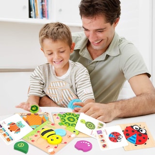 Foto 6 | Foto 6 | Venta Internacional - Puzzles Lurlin Con Forma De Rompecabezas De Madera Para Niños De 1 A 3 Años