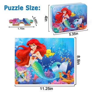 Foto 2 | Foto 2 | Venta Internacional - Puzzle Lelemon Mermaid De 100 Piezas Con Caja De Metal Para Niños De 4 A 8 Años