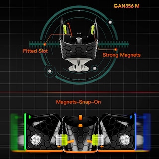 Foto 4 | Foto 4 | Venta Internacional - Speed Cube Gan 356 M, Sin Pegatinas, 3 X 3, Magnetic Lite 2020, Versión 2020
