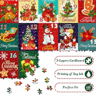 Foto 4 | Foto 4 | Venta Internacional - Puzle De Calendario De Adviento Para Navidad Pickforu, 1000 Piezas