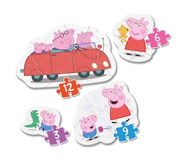 Foto 2 | Foto 2 | 4 Rompecabezas Clementoni Peppa Pig para Niños de 2 Años - Venta Internacional