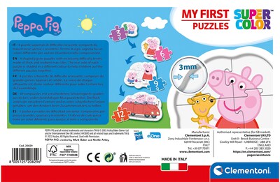 Foto 3 | Foto 3 | 4 Rompecabezas Clementoni Peppa Pig para Niños de 2 Años - Venta Internacional