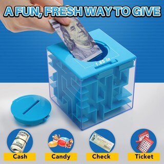 Foto 2 | Foto 2 | Set de 4 Cajas de Regalo Laberinto de Dinero para Niños y Adultos ZPISF - Venta Internacional